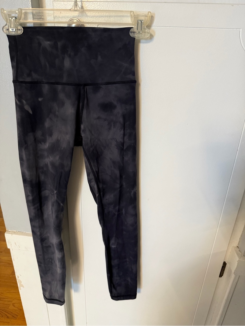 Zyia Black Tie-Dye High-Waist Leggings